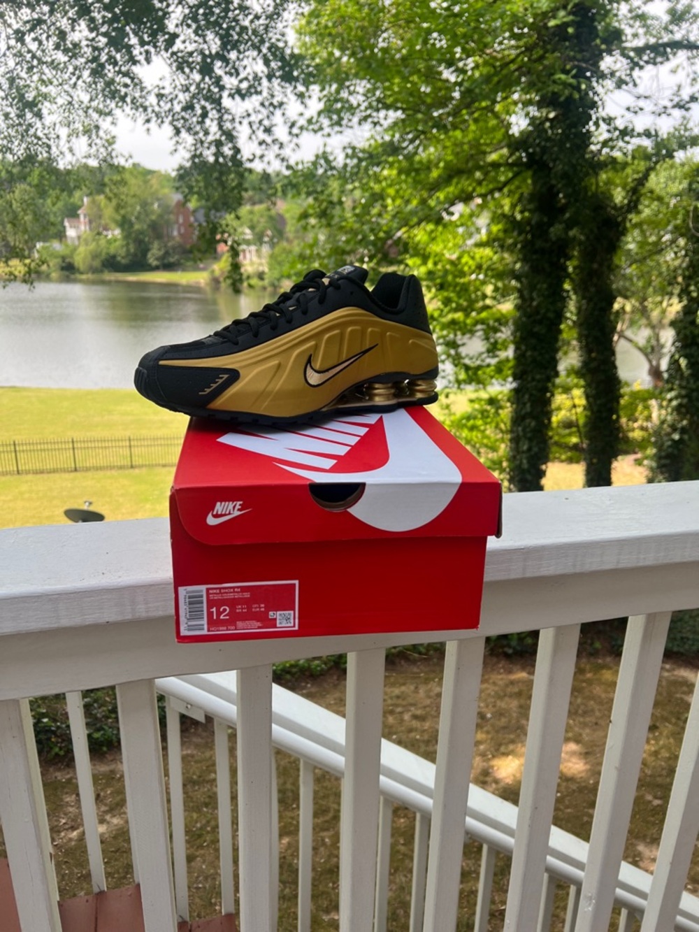 Nike shox Black and Gold Athletic Sneakers size 12